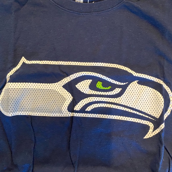 Nike Navy‎ Seattle Seahawks Primary Logo T-shirt Size Medium - Picture 3 of 5